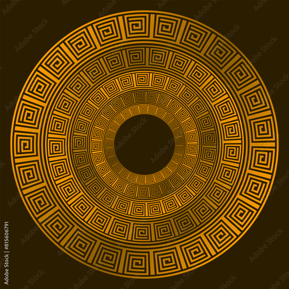 Design with abstract gold floral pattern. Circle frame. Templates for printing postcards, invitations, floral petal stack, pattern geometric tribal lace motif black white. Circular ornament Design with abstract gold floral pattern. Circle frame. Templates for printing postcards, invitations, floral petal stack, pattern geometric tribal lace motif black white. Circular ornament