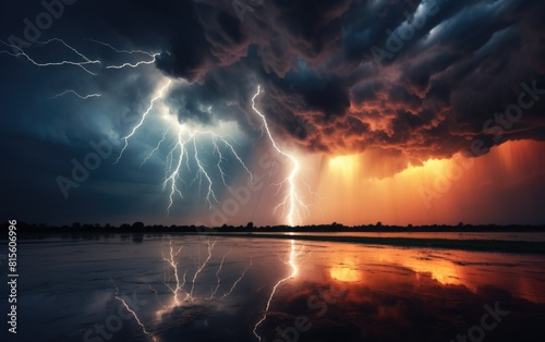 The Electrifying Intensity of a Lightning-Filled Sky photo