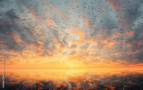The Aerial Dance of Migrating Birds