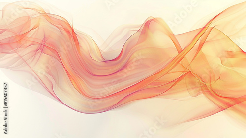 Smooth  flowing lines in warm hues  blending together softly  creating an inviting abstract background on a white surface.