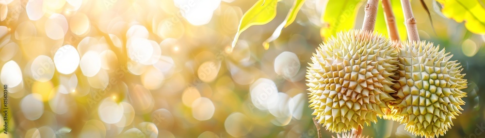 Durian fruit Banner. Durian fruit Banner.