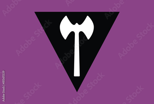 Labrys lesbian pride flag in vector format