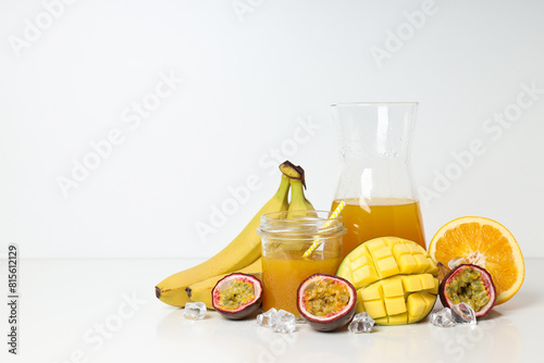 Concept of delicious and tasty exotic and tropical fruit