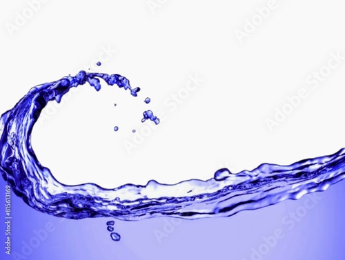 In the picture, the distribution of purple water is a beautiful work of art Use as an illustration