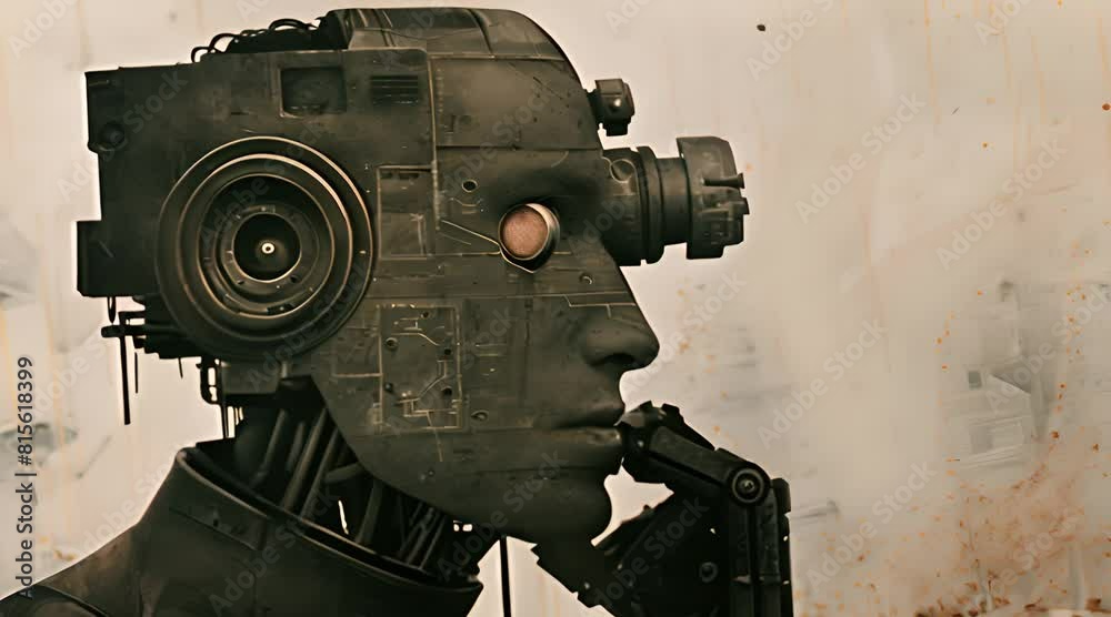 soldier robot machine from metal soldier robot machine from metal