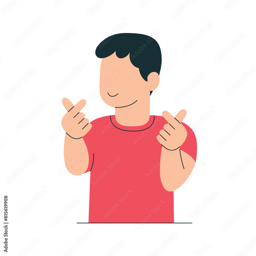 Ok gesture, agree to something and express agreement, Body language agrees concept illustration Ok gesture, agree to something and express agreement, Body language agrees concept illustration