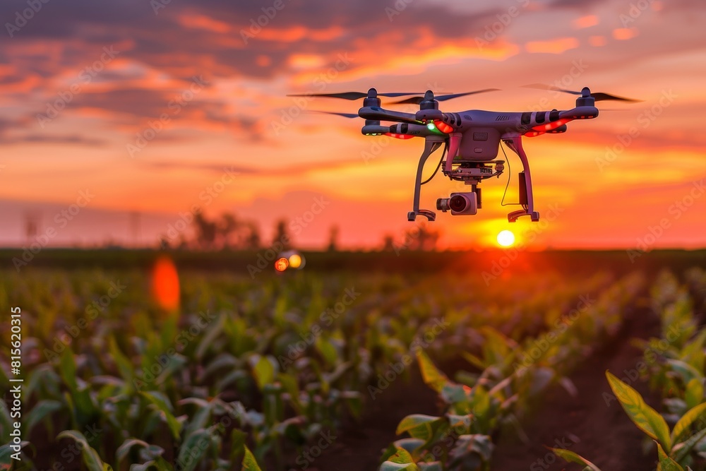 The farm implements advanced technology in its landscape layout using environmental solutions and field drones to ensure optimal plant health The farm implements advanced technology in its landscape layout using environmental solutions and field drones to ensure optimal plant health