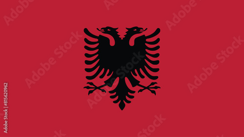 albania flag free vector illustration