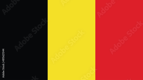 Belgium flag free vector illustration