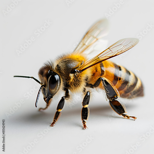  Macro photo of a bee.
