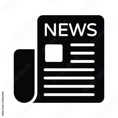 Trendy icon of newspaper in editable style, vector of press release concept