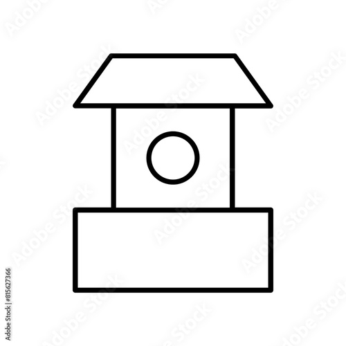 bird home icon. outline icon