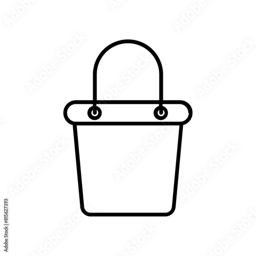 bucket icon. outline icon