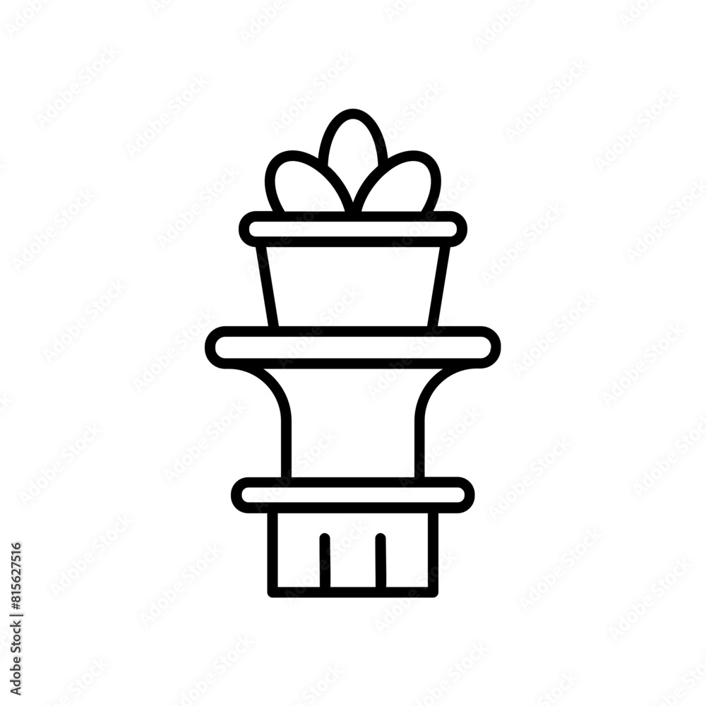 garden icon. outline icon garden icon. outline icon