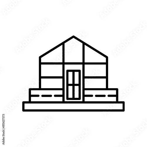 greenhouse icon. outline icon
