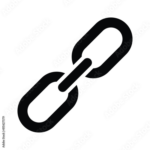 Visually perfect icon of chain link, well designed vector of link