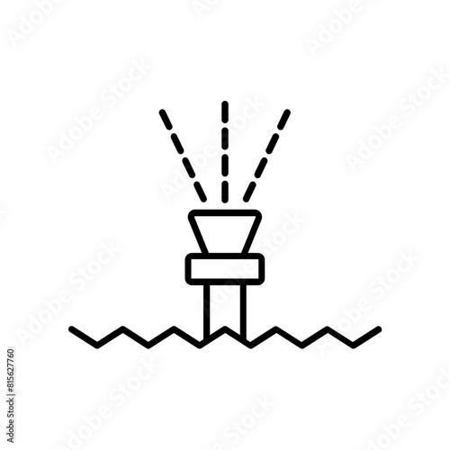 sprinkler icon. outline icon