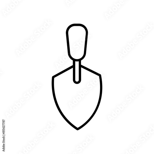 trowel icon. outline icon