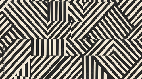 Thick black and white seamless lines texture.