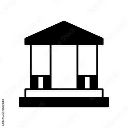 greenhouse icon. black fill icon