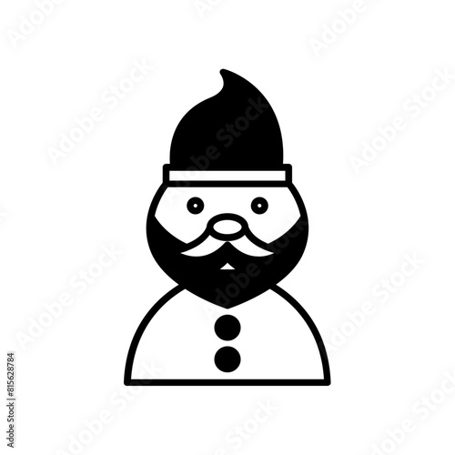 gnome icon. black fill icon