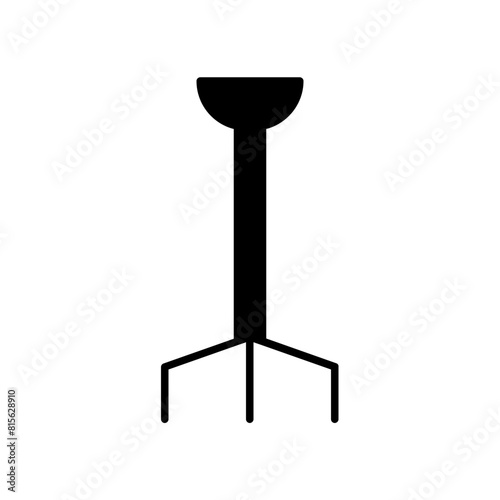 rake icon. black fill icon