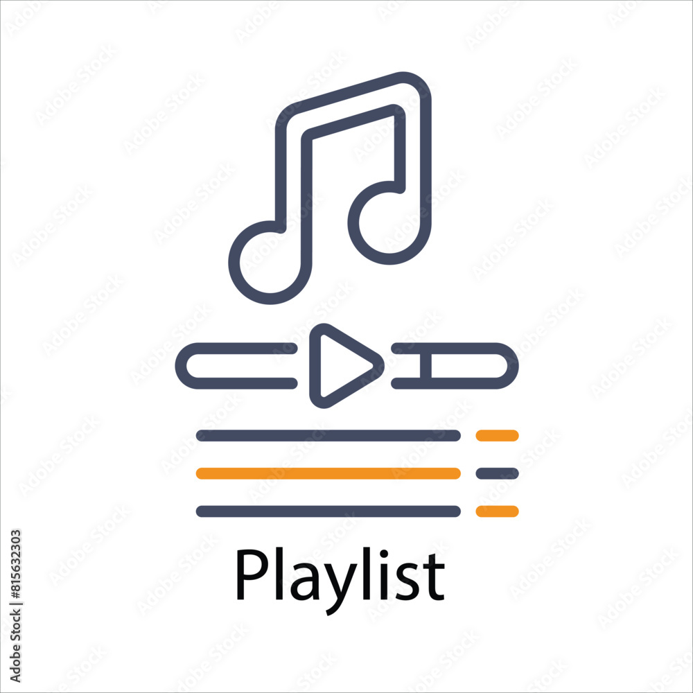Playlist Vector icon Playlist Vector icon
