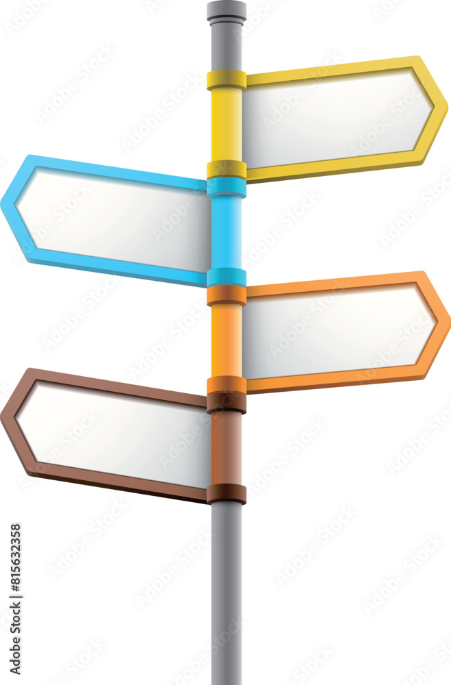 Obraz premium Colorful road sign