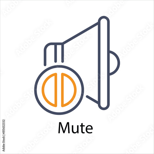 Mute Vector icon 