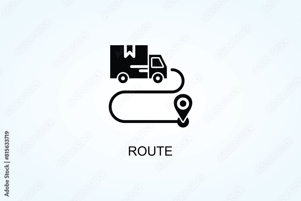 Route Vector Or Logo Sign Symbol Illustration Route Vector Or Logo Sign Symbol Illustration