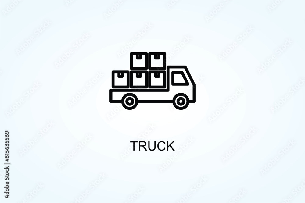 Truck Vector Or Logo Sign Symbol Illustration Truck Vector Or Logo Sign Symbol Illustration