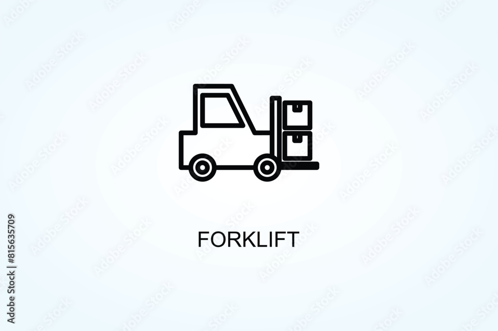 Forklift Vector Or Logo Sign Symbol Illustration Forklift Vector Or Logo Sign Symbol Illustration