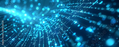 Futuristic cyberspace digital technology abstract banner background with Neon Lights Glowing
