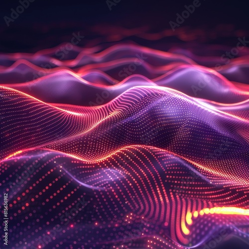 abstract fractal background pink lines waves