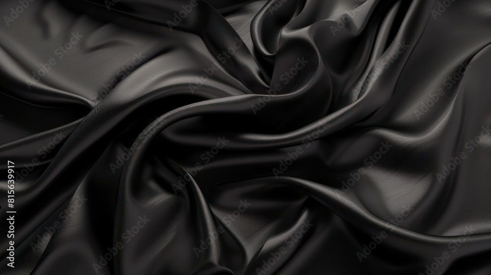 Delicate Soft Shapes and Elegant Fabric on a Luxurious isolate black Background , 3d render Delicate Soft Shapes and Elegant Fabric on a Luxurious isolate black Background , 3d render
