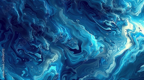 Abstract art with a mesmerizing blue background