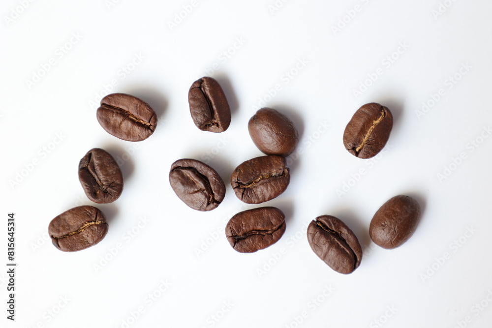 coffee beans on white background coffee beans on white background