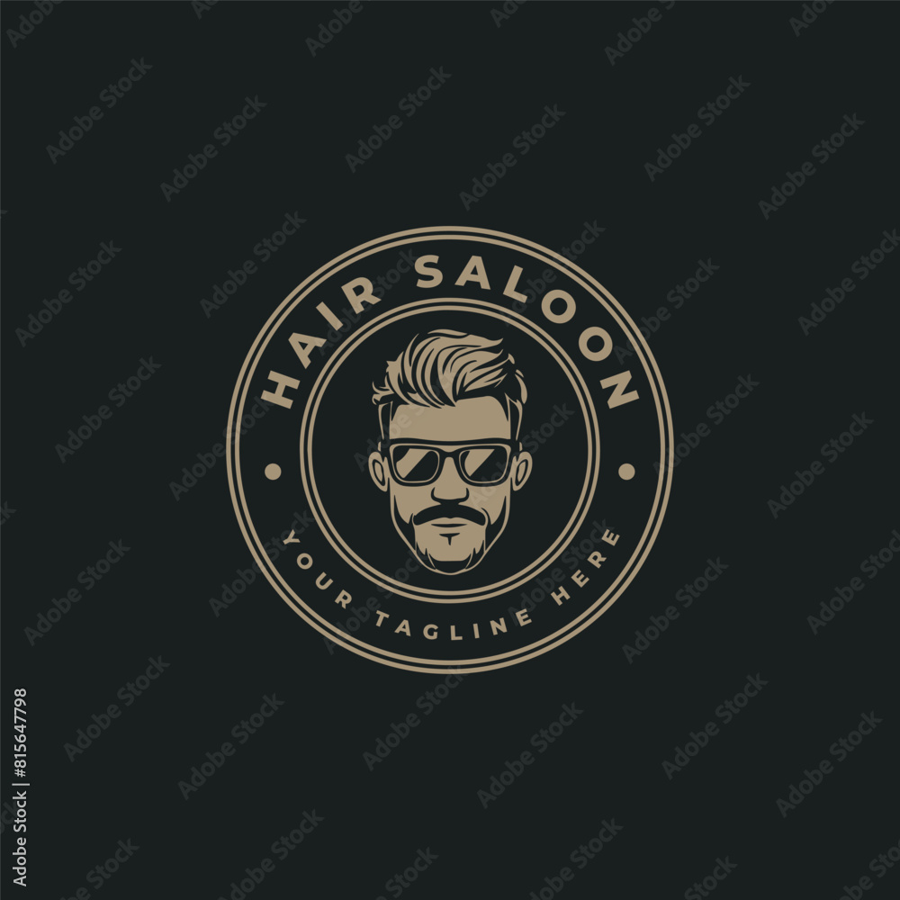 Fototapeta premium Barber Logo Deisgn