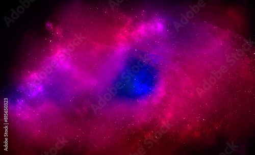 an astonishing combination of stars  constellation  red and blue clusters of nebulas in interstellar space  3d illustration