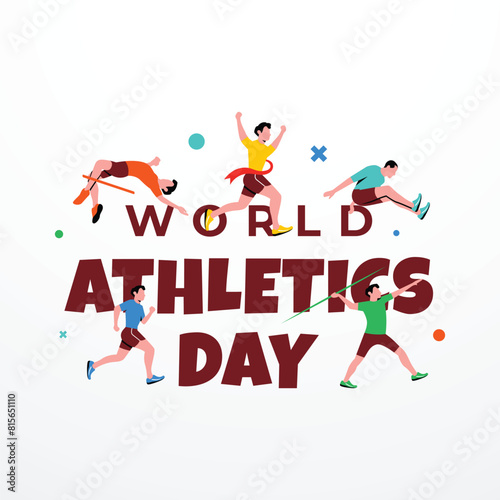 World Athletics Day Design Illustration Collection