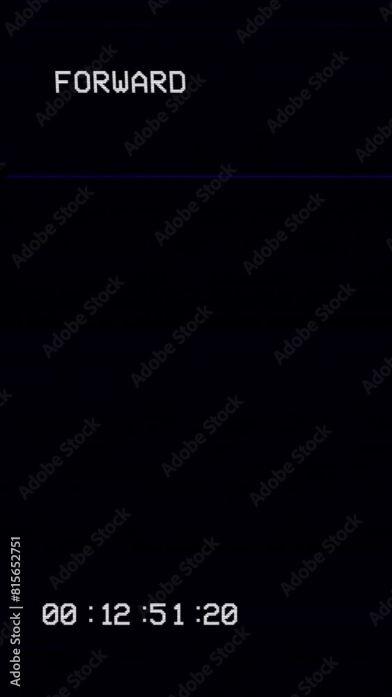 Vintage VHS (Video Home System) defects noise and artifacts effect