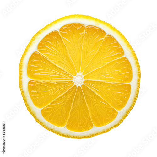 A fresh orange cut in half isolated on white background, slice of fresh half lemon isolated on transparent background