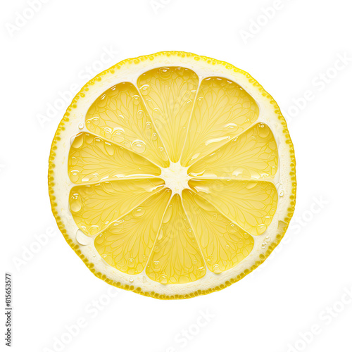 A fresh orange cut in half isolated on white background, slice of fresh half lemon isolated on transparent background