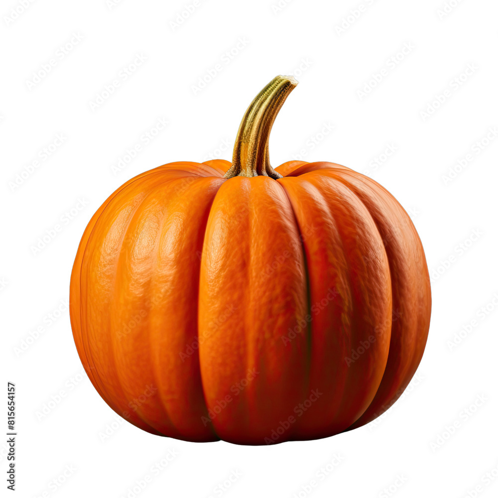 Fototapeta premium Pumpkin isolated on transparent or white background,