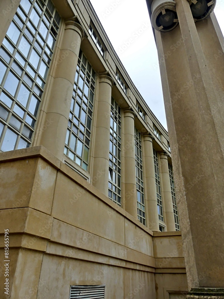 Fototapeta premium Montpellier May 2024: Visit the magnificent city of Montpellier in Occitanie. Street photos - View of Place de l'Europe