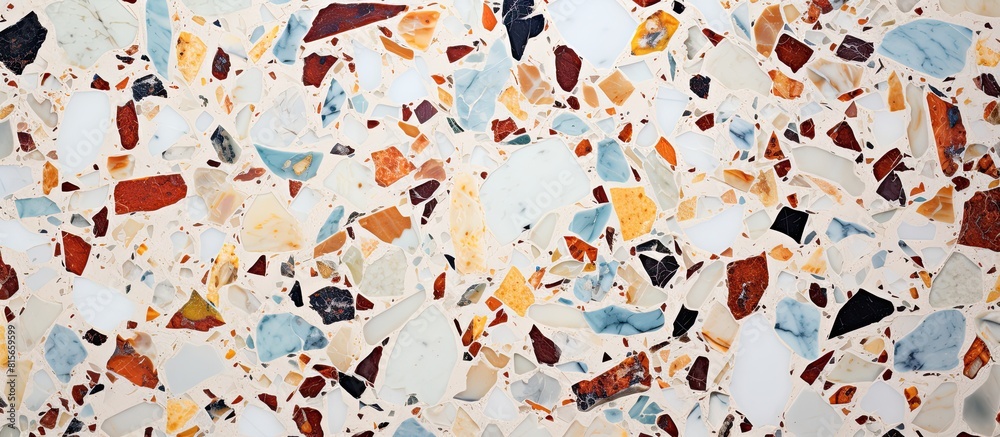 terrazzo flooring or marble old polished stone texture beautiful for background pattern wall and color beautiful with copy space add text