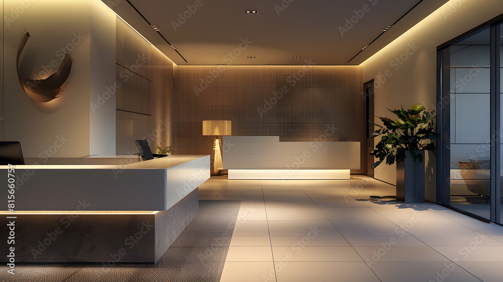 Small Modern Lobby Interior Design : Generative AI Small Modern Lobby Interior Design : Generative AI