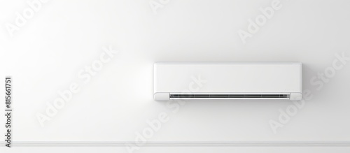 Wallpaper Mural White color air conditioner machine isolated on white wall background with copy space Torontodigital.ca