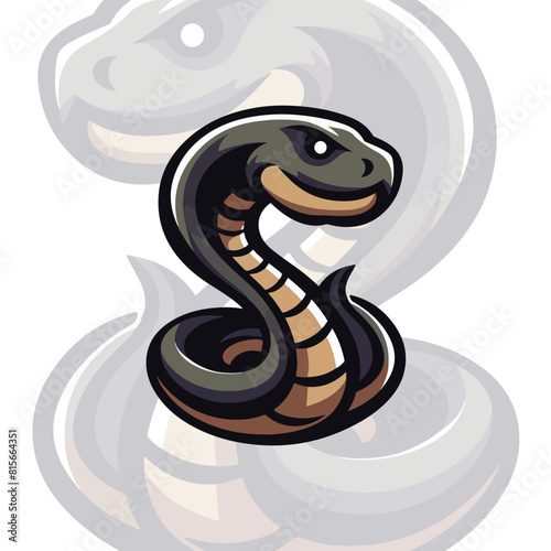snake logo isolated generate ai