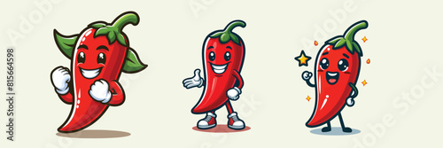 cute chili vector generate ai